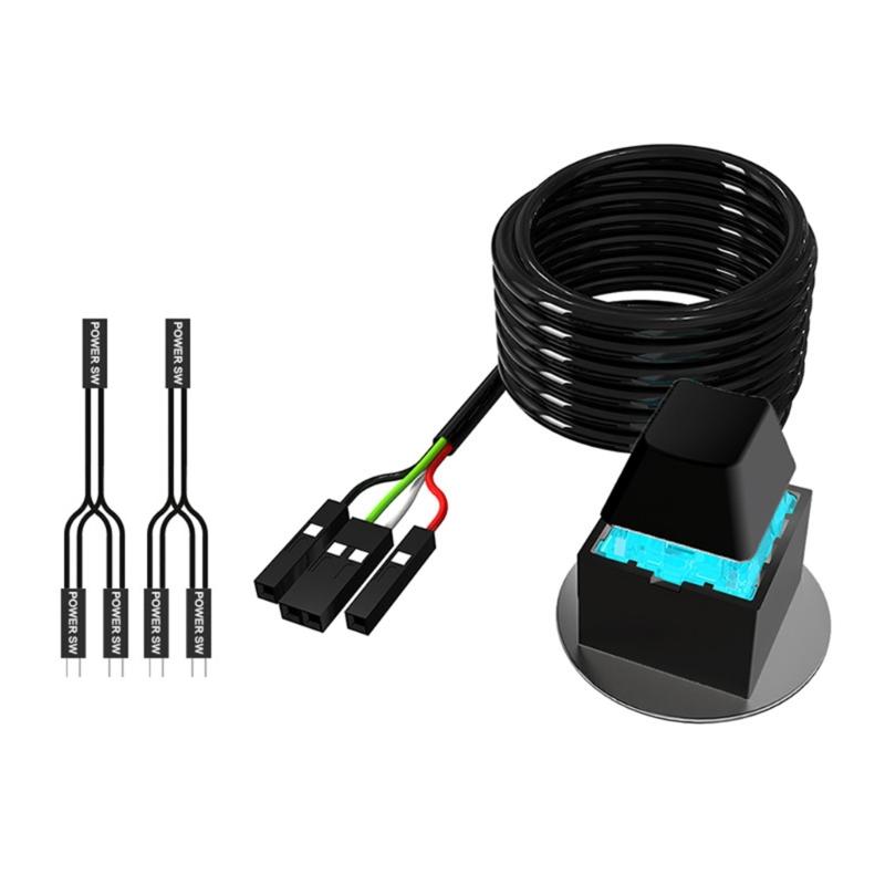 Desktop PC External Power Switches ABS Design For HassleFree Booting Without Opening Case