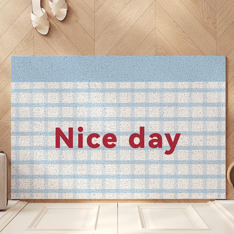 Придверный коврик с петлевым ворсом в американском стиле: Пылезащитный, противоскользящий, не требующий стирки, разрезаемый напольный коврик для прихожей 40*60cm