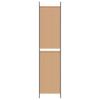 4 Panel Room Divider Beige 200 X 220 Cm Fabric