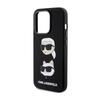 Karl Lagerfeld Silicone Karl & Choupette Heads - Etui Iphone 15 Pro Max (Czarny)