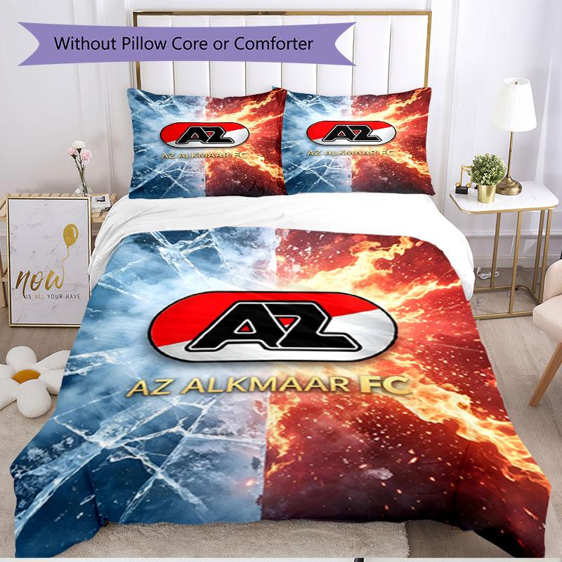 3pcs Duvet Cover Set (1*Duvet Cover + 2*Pillowcase, Without Core), AZ Alkmaar Print Soft All‑Season Bedding Set, Home Bedroom Decor Gift