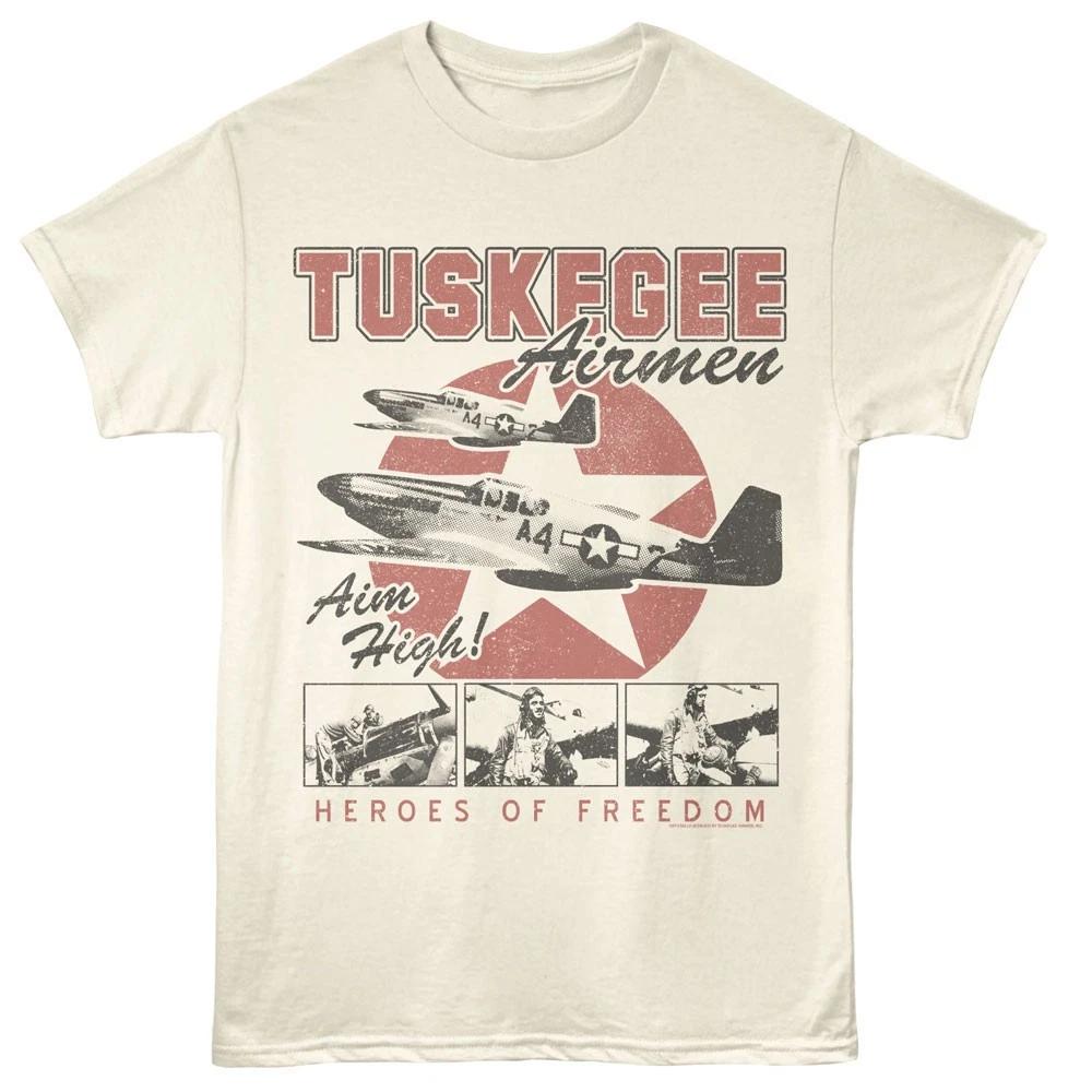 Tuskegee Airmen World War 2 Heroes Of Freedom Aim High Men s T shirt 2XL