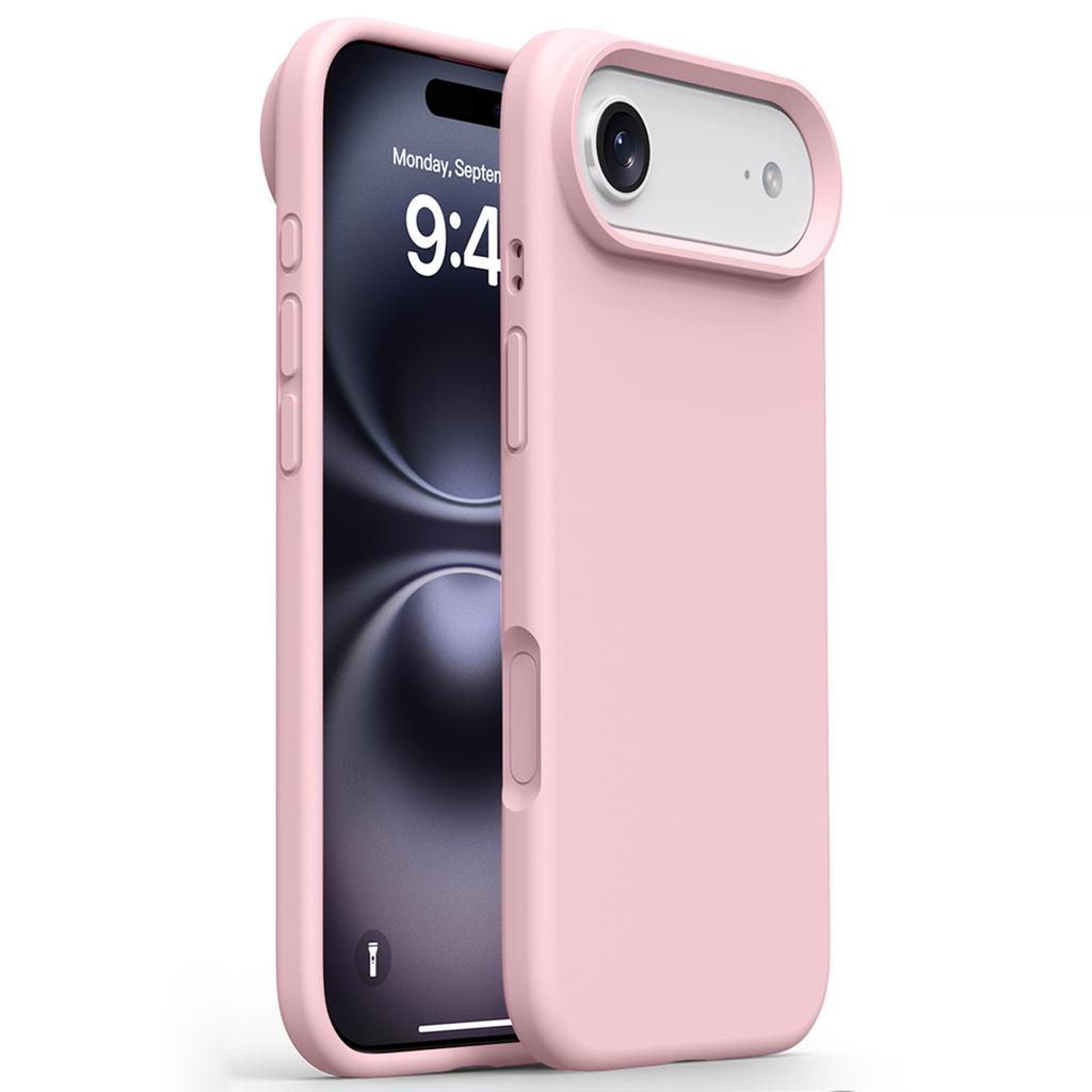 For iPhone 17 Air Case Soft Microfiber Lining Liquid Silicone+PC Phone Cover