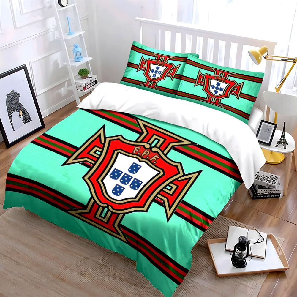 Portugal Football Federation Logo. Bedding Sets Duvet Cover Sets Duvet Covers Pillowcases(1 * Duvet Cover 2 * Pillowcases Without Duvet Insert)
