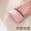 Warm gloves Three-line rabbit velvet men's and women's fashion cold-proof velvet outdoor cycling autumn and winter gloves