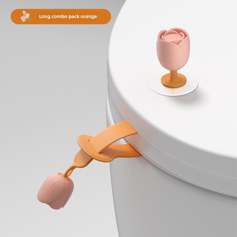 Poignée de levage de couvercle de toilette anti-salissure créative