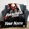 Name Custom Tokio Hotel Print Flannel Blanket High Quality Warm Comfortable Cover for All Seasons Perfect for Gifts Home Decor