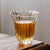 1 Piece 60ml 80ml Heat Resistant Kong Fu Master Tea Cup Small Capacity Vertical Texture Thick Sake Soju Tasting Glass Drinkware