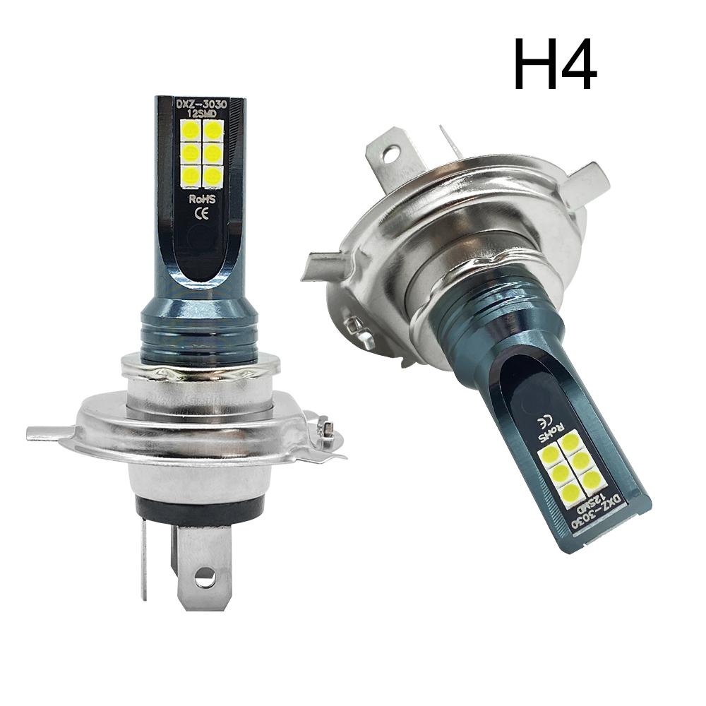2Pcs LED Car Headlight H4 H7 H11 H3 H8 H9 H16JP H1 9005 9006 Fog Light Bulbs Auto Driving Running Lamps 6500K 12V 24V White Bulbs 7