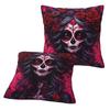 Mexican Catrina Girl Day Of The Dead Sugar Skull 2 Pcs Square Pillowcase Pillow Cover Cushion Comfort Throw Pillow For Home Car