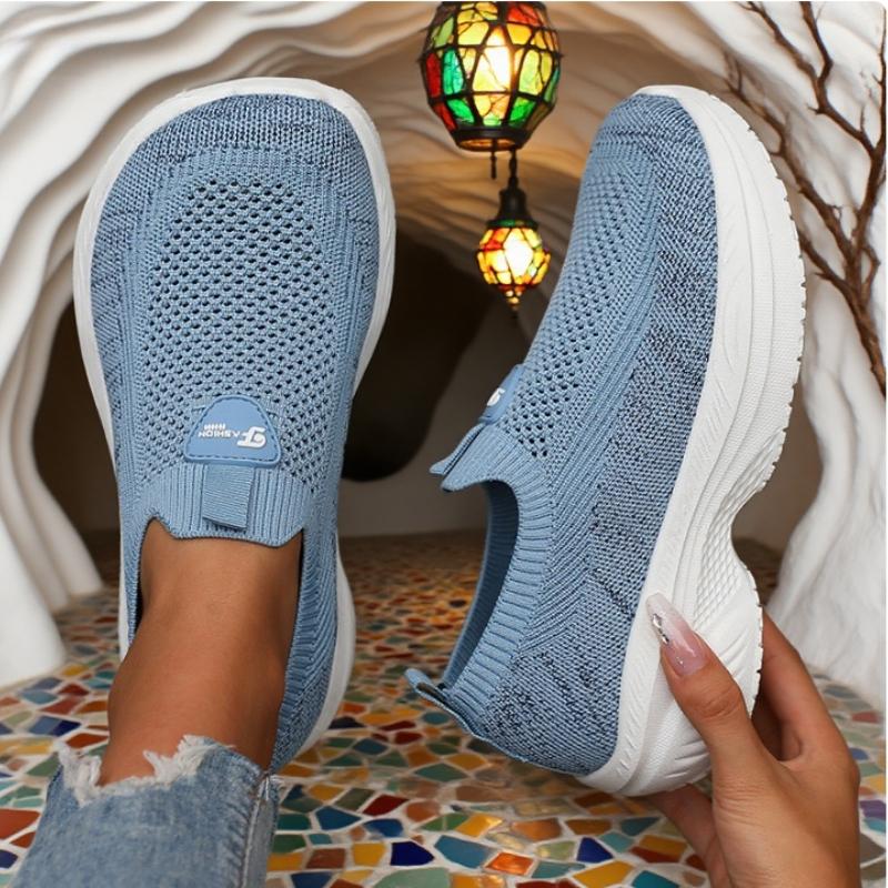 Women's Casual Sneakers Comfortable Breathable Slip On Platform Shoes Fashion Women Versatile Athletic Shoes Chaussure De Sport