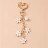 Elegant Pearls And Cherry Blossom Handbag Bag Charm With Heart Clasp Bags Pendant Keyring Decors For Fashionable Women