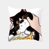 Funny Love Kiss Cute Cat Cushion Cover Cartoon Creative Naughty Cat Pillow Case Cover Home Textile Cat Pillow Covers Pillowcase