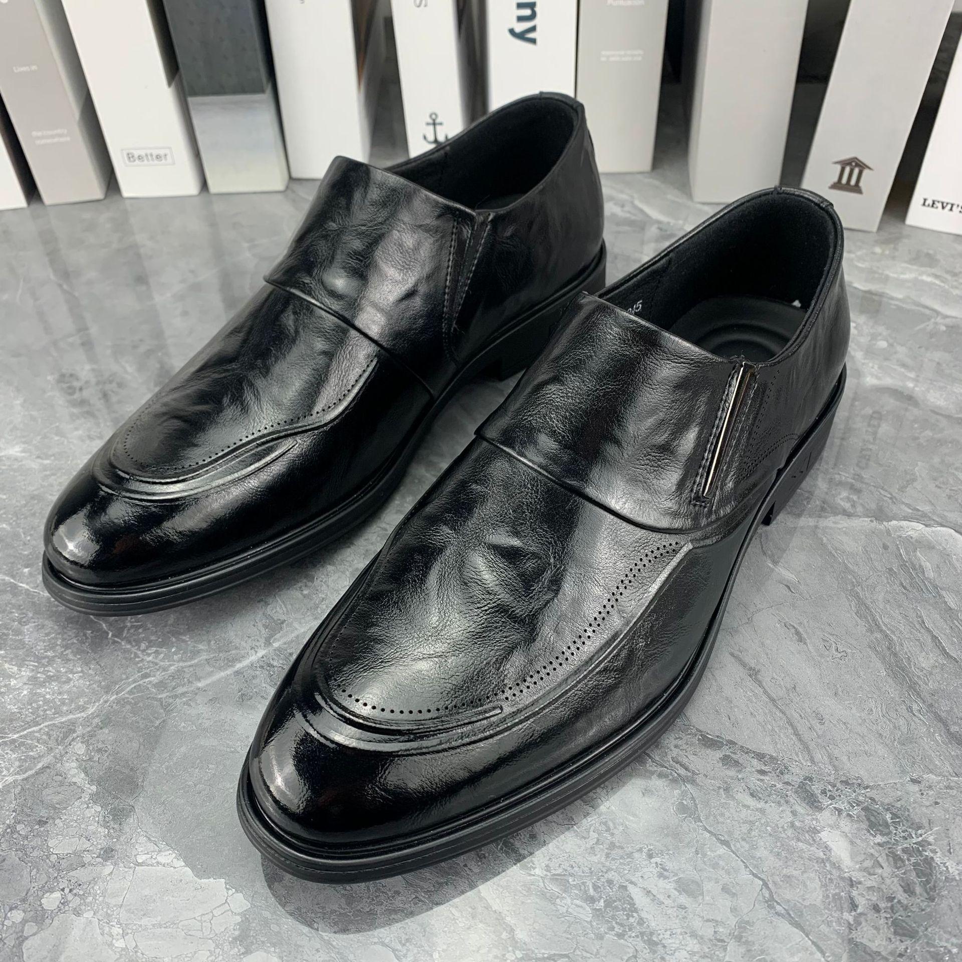 

Повседневная кожаная обувь из коровьей кожи с мягкой подошвой, деловая одежда, универсальная мужская обувь из натуральной кожи в деловом стиле, повседневная мужская обувь на одной ноге 44 коричневый