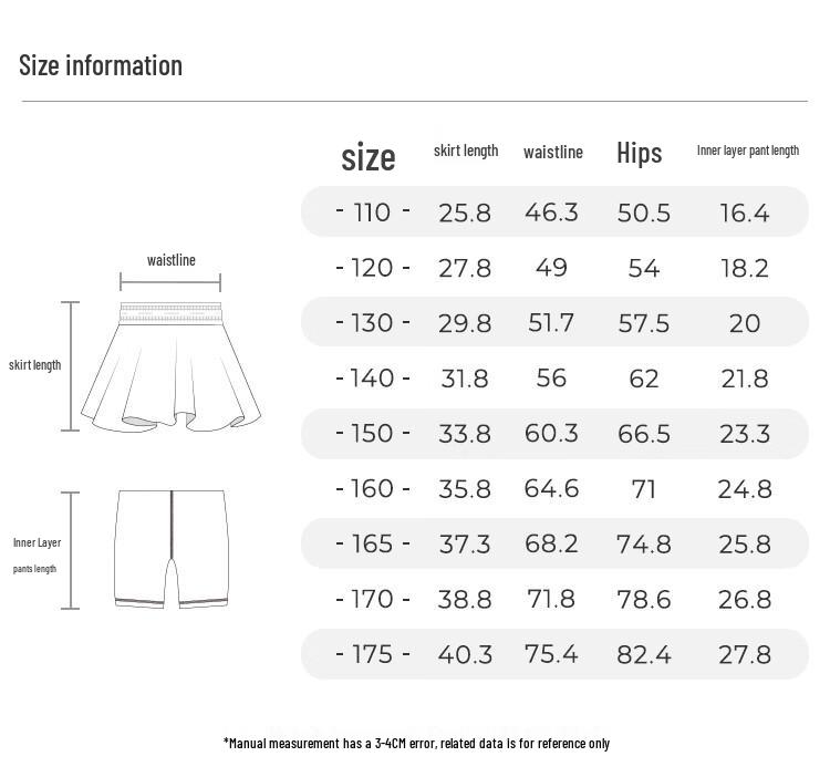 Moodytiger Girls' Breathable Anti-Exposure Sports Skirt
