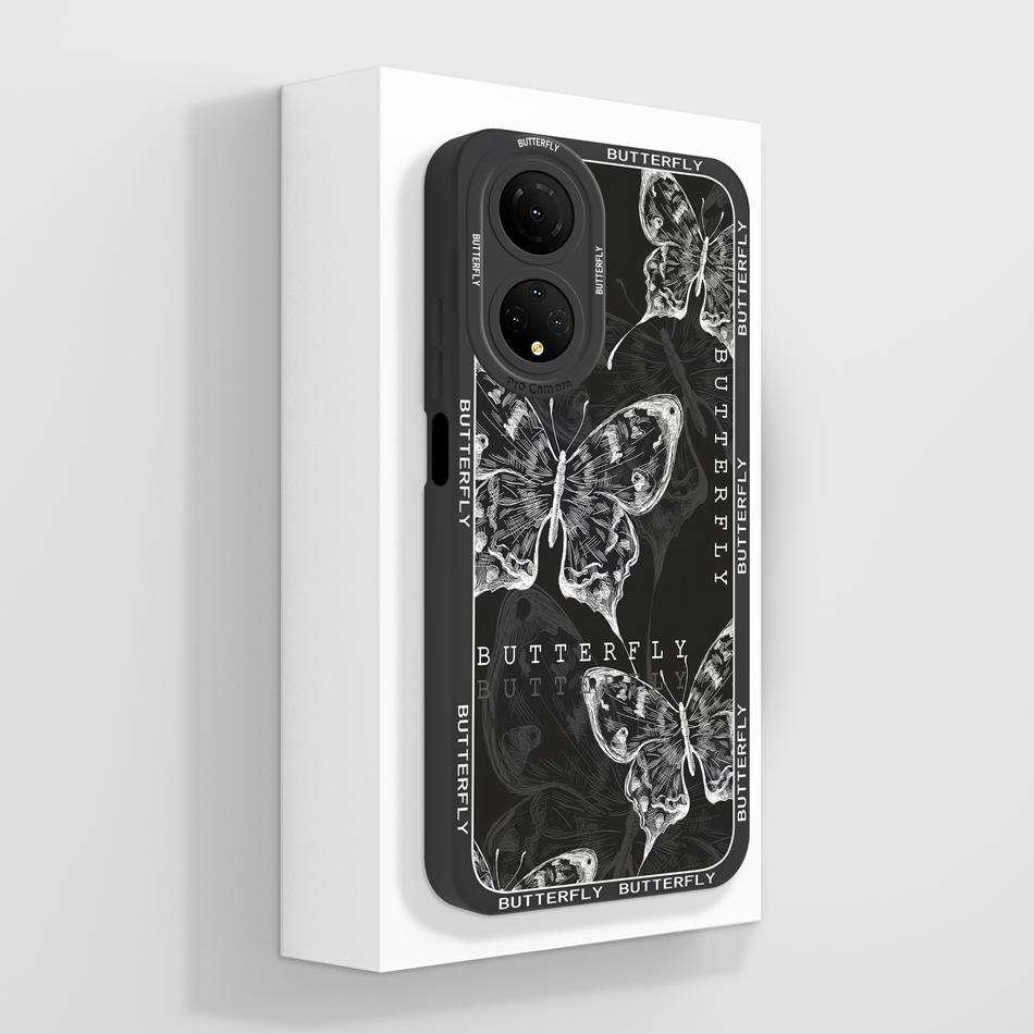 

Чехол для Honor X7 X7A X7C Художественный стиль Корпус телефона Для Honor X 7 Мягкая жидкая силиконовая задняя крышка Ударопрочный Funda Coque Honor X7C