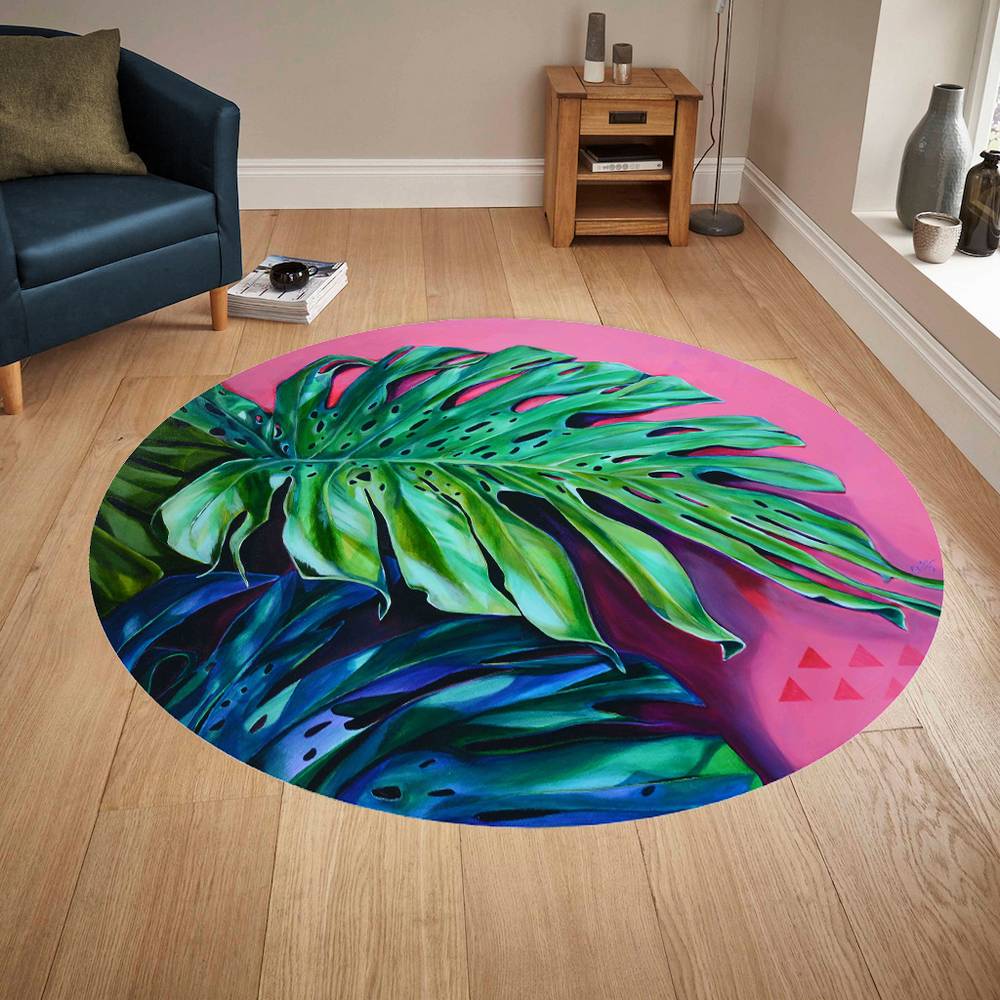 

Mosimoso Home H1117 Ковер с точечной подошвой и цифровой печатью 100x100 cm