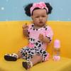 KEIUMI 23 Zoll Vollsilikon Reborn Baby Mädchen Puppen Neugeborenes Kleinkind Boneca Badespielzeug Puppe Kinder Geburtstagsgeschenk