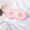 Flower Embroidered Eye Mask for Sleep Travel Comfort Women's Cosmetic Eye Mask with Flower Design