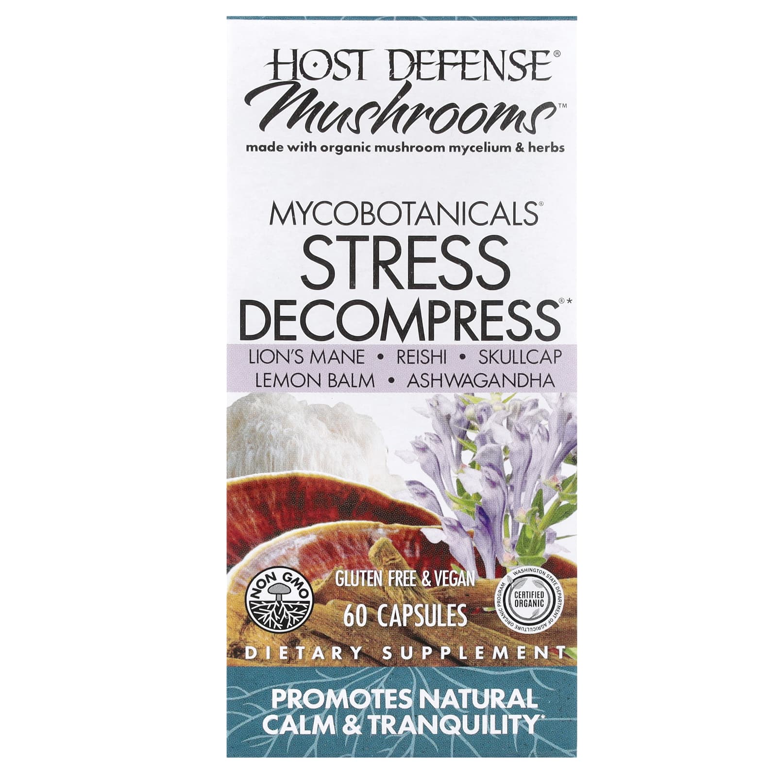 

Mushrooms™, Mycobotanicals®, Stress Decompress®, 60 Capsules