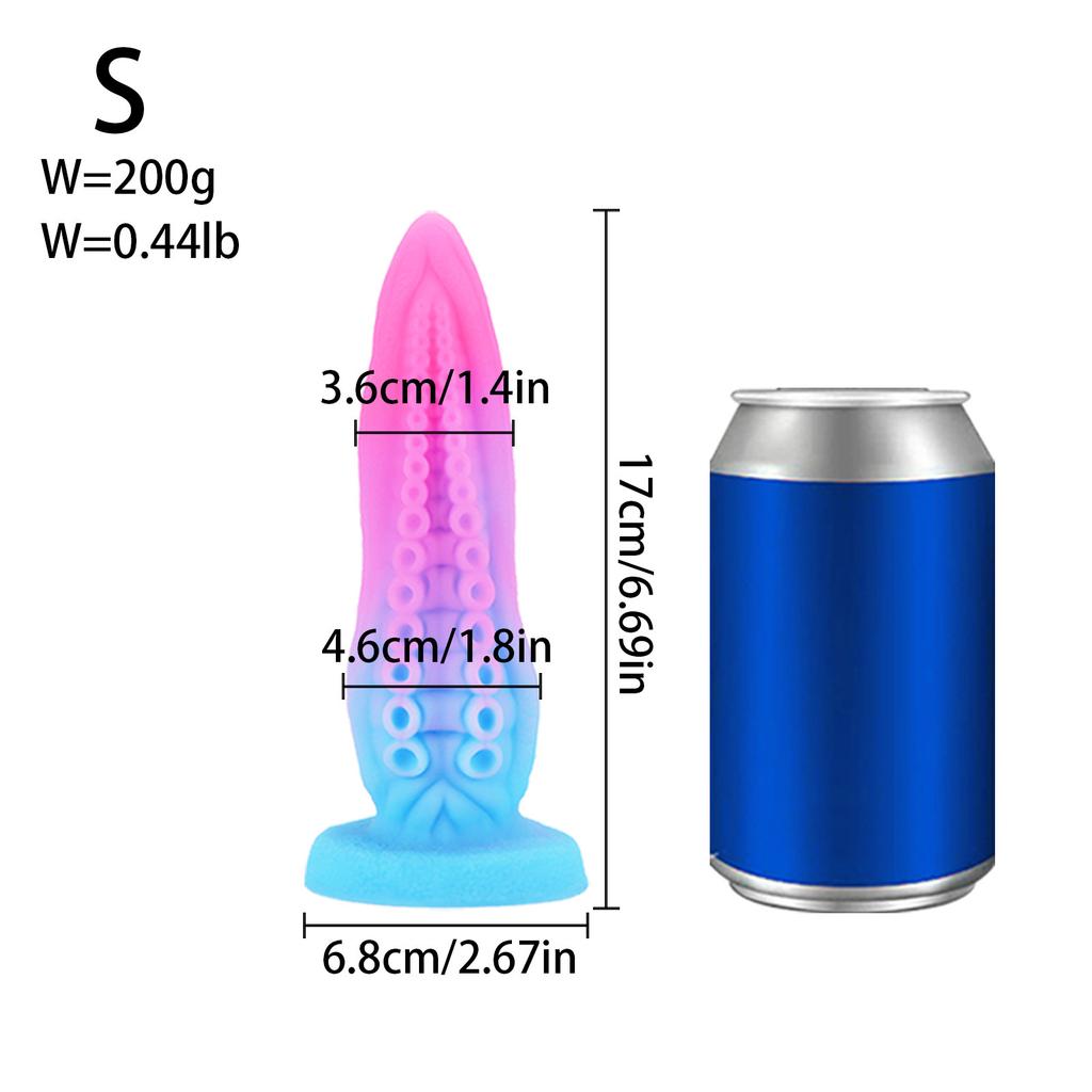 Abyss Tentacle Octopus Butt Plug Back Court Men and Women Masturbation Device Special-Shaped Simulation Penis Dildo Soft Anal Dilator Toy