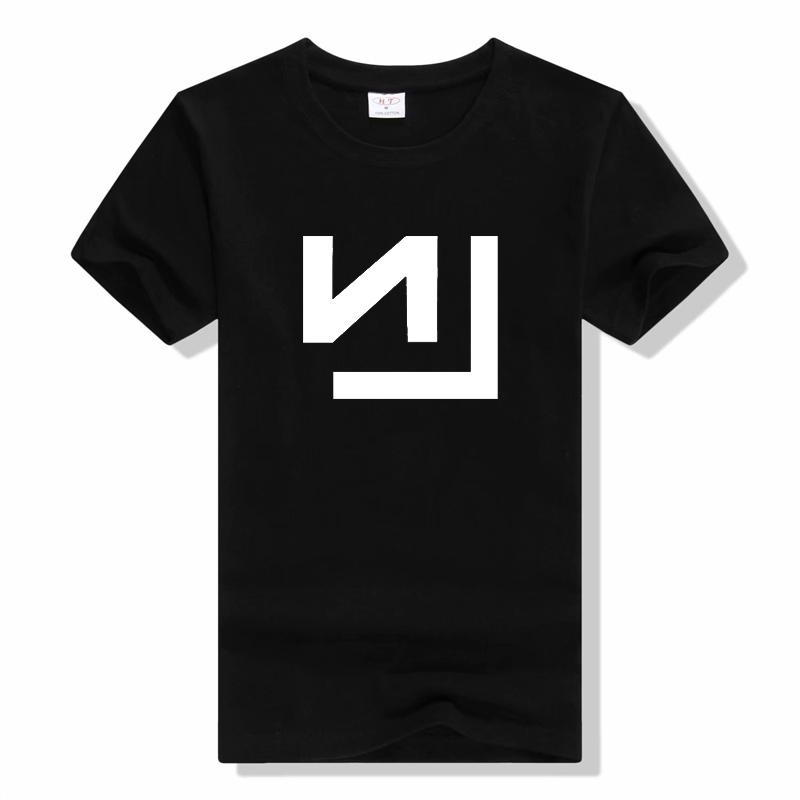 Nine Inch Nails T Shirts NIN American Industrial Rock Band Tee Summer Pure Cotton Short Sleeved Tops T Shirt Unisex