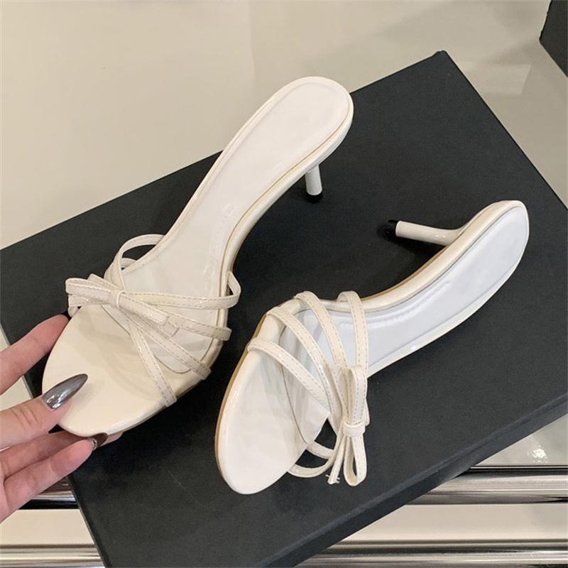 Eilyken Summer Round Toe Slippers Women Narrow Band Thin Low Heels Beach Casual Sandals Flip Flops Shoes Zapatos De Muje