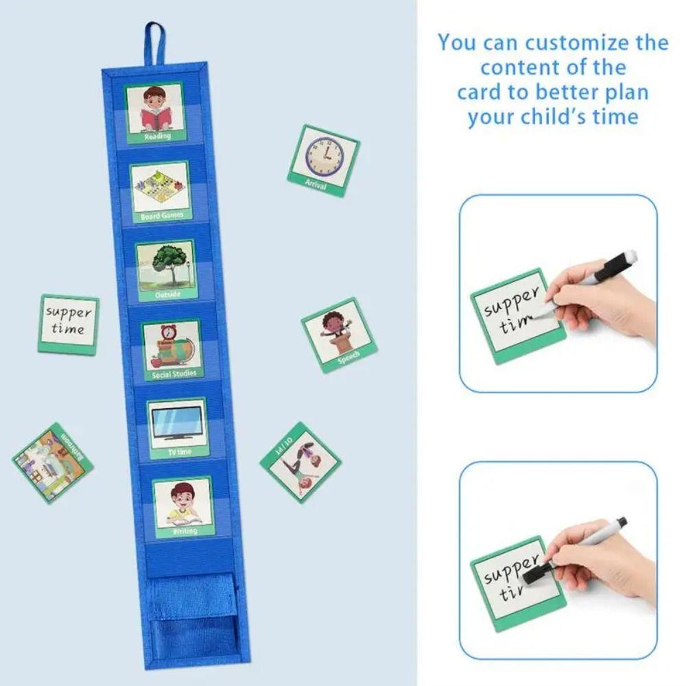 Mini Daily Behavior Schedule 9 Blank Cards Visual Schedule Chart Travel Schedule  Bedtime Routine