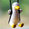 Søt Anime Bil Interiørdekorasjon Gips Swing Duck Auto Bakspeil Anheng For Kawai Bildekorasjon Tilbehør