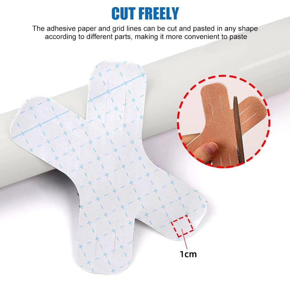 10Pcs/Set Precut Gym Kinesiology Tape Breathable Muscle Support Tape  For Gym Exercise