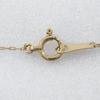 Double Circle Necklace K18 Yellow Gold/diamond 1.6g Women Used