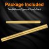 Brass Drift Pin Punch Set Hand Tool Punches 3/8in to 5/8in 3/4in Mechanic’s Non-Marring Chisel Punches for Vehicles and Home use