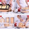 28PCs Holiday Cookie Cutters Stainless Steel Baking Molds Gingerbreads Biscuit Moulds With Safe Rounded Edges
