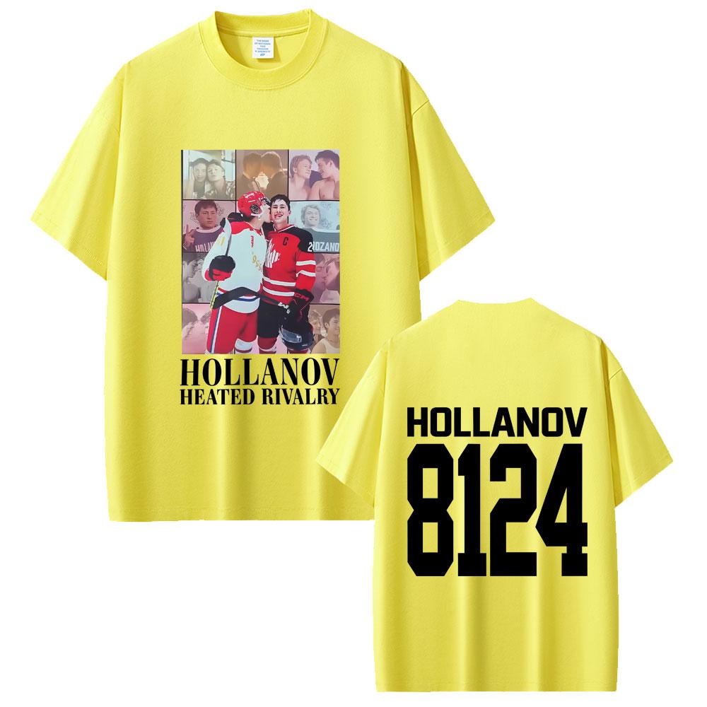 Heated Rivalry Shane Hollander Ilya Rozanov Hollanov 2481 Tshirt Men Women Fashion Oversized T Shirts Male Vintage Streetwear