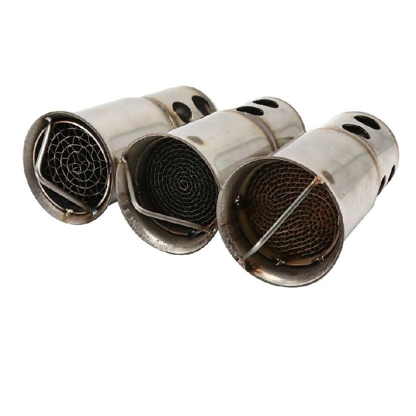 Sclmotos- 51mm/60mm Stainless Steel Motorcycle Exhaust Catalyst DB Killer Muffler Silencer Noise Sound For Yamaha for Honda CBR