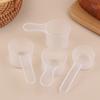 1/10pcs Transparent Plastic Milk Powder Spoon With ML Graduated Kitchen Baking Measuring Spoon