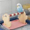 With Tray Wooden Bird Platform Stable Bird Training Stand  Bird Enrichment