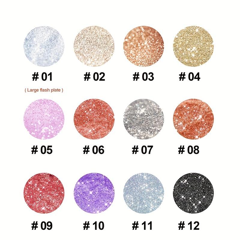 Not Easy To Smudge Eye Shadow Color Show Sequin Pearlescent Eye Shadow Liquid Coloring Liquid Glitter Eye Shadow Long-lasting Shimmer Makeup