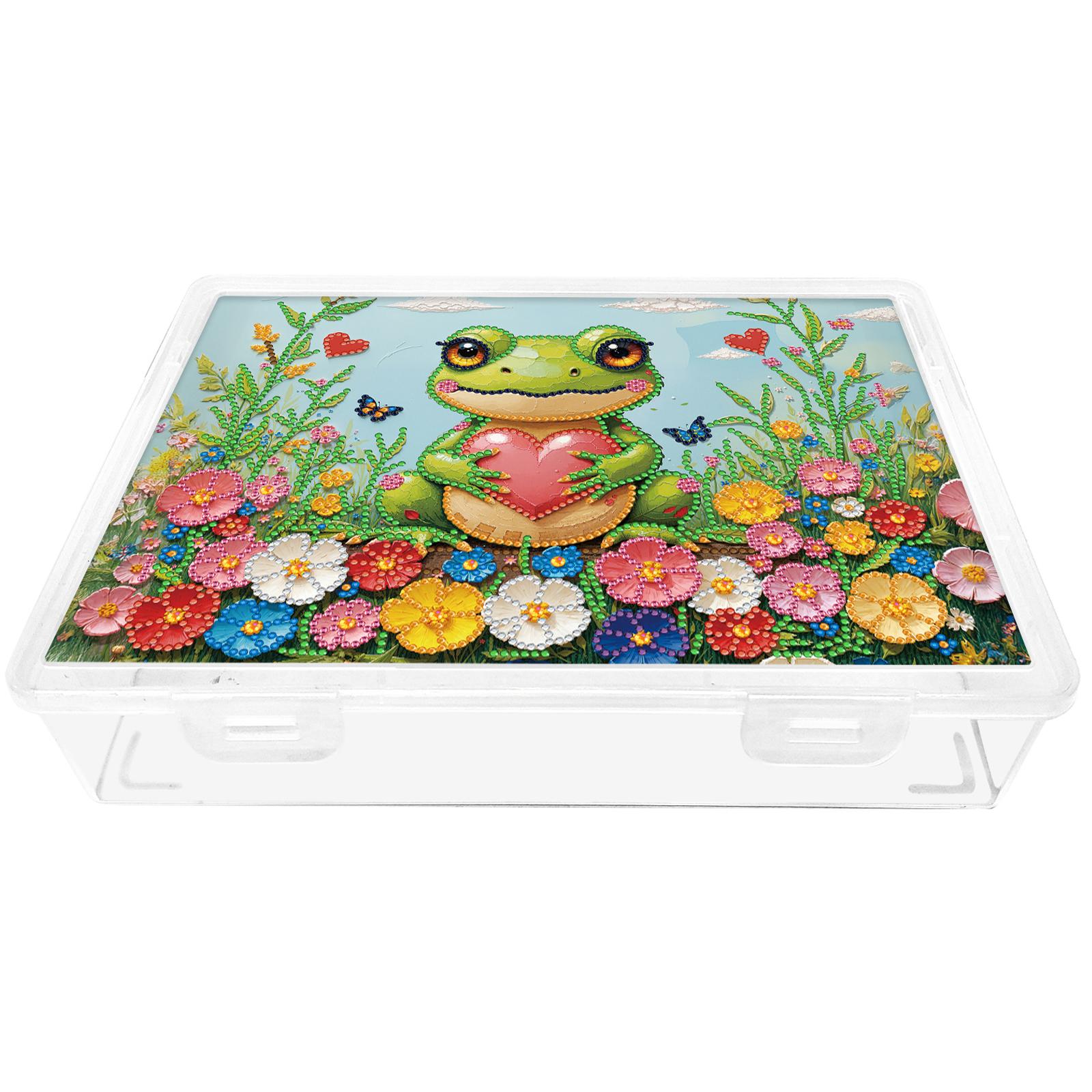 

5D DIY Animal Scenery Theme Diamond Painting Storage Containers Diamond Art Handmade Storage Box for Handicraft Enthusiasts Gift