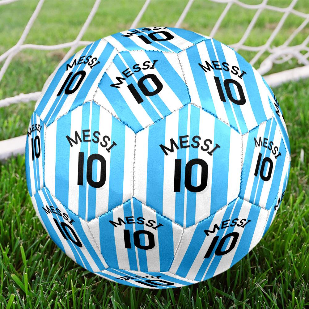 1pc Messi Size 5 Soccer Football Machine Stitched Outdoor Universal Football Soccer Accessory Luxury Gift for Birthday Christmas