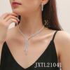 Elegant Zircon Necklace & Earrings Set - Perfect for Weddings & Special Occasions