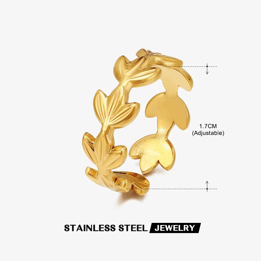 Anelli a Conchiglia in Acciaio Inossidabile 316L per Donne Regolabili Colore Oro Stella Piccola Anelli Aperti Gioielli Femminili Matrimoni Regali Nuovo Trendy