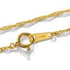 24K Pure Gold Screw with Mint Certification Gold Chain [SPERANZA] Bracelet, 1.28mm Wide, 17cm, Mark,