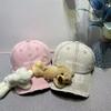 Korean Bear Rabbit Three-dimensional Doll Baseball Cap Female Embroidered Letters Soft Top Trendy Brand Doll Removable Cap