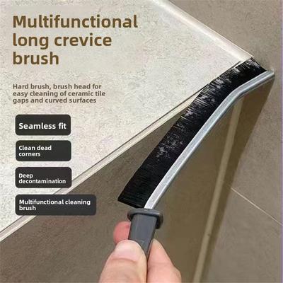 Metal Alloy Long Handle Crevice Cleaning Tool for Tight Spaces Kitchen Tile Grout Hard-to-Reach Corners Bathroom Gap Brush