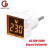 LED Digital Voltmeter Voltage Meter Tester Monitor Car Motorcycle Volt Tester EU Plug Voltmeter Voltage Measurement AC 50-500V