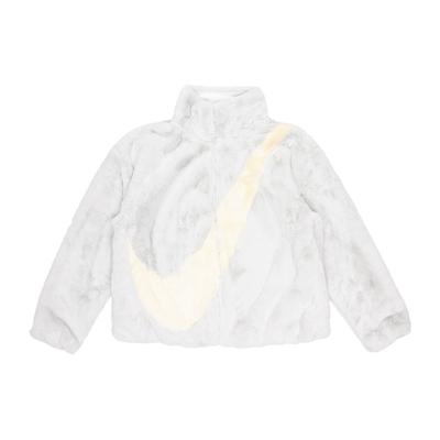 Womens Oversized Swoosh Logo Jacket (Asia Sizing) Photon Dust Women Streetwear DO3792-025