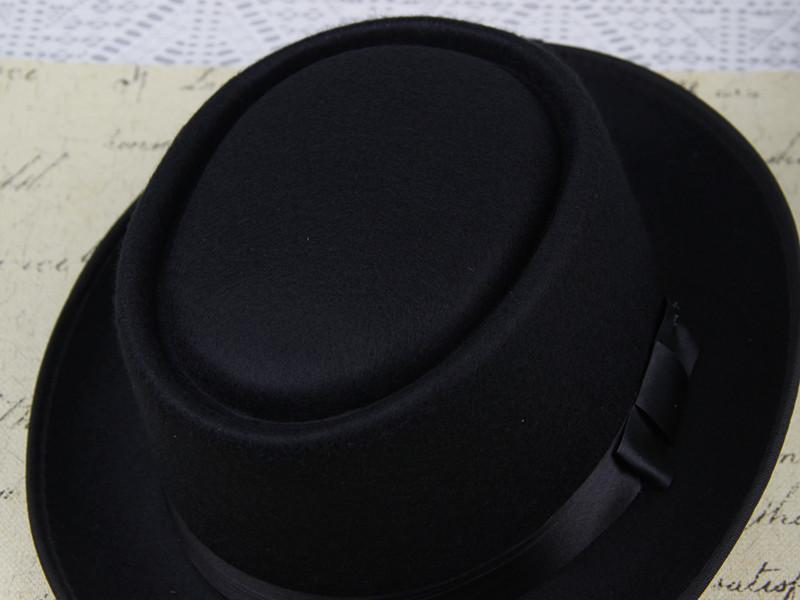 British Retro Woolen Big Eave Hat, Dome Big Edge Top Hat, Sun Hat, Children'S Magic Hat