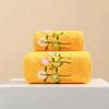 2pcsHome portable embroidered cartoon bath towel towel household thick coral fleece absorbent quick-drying bath towel