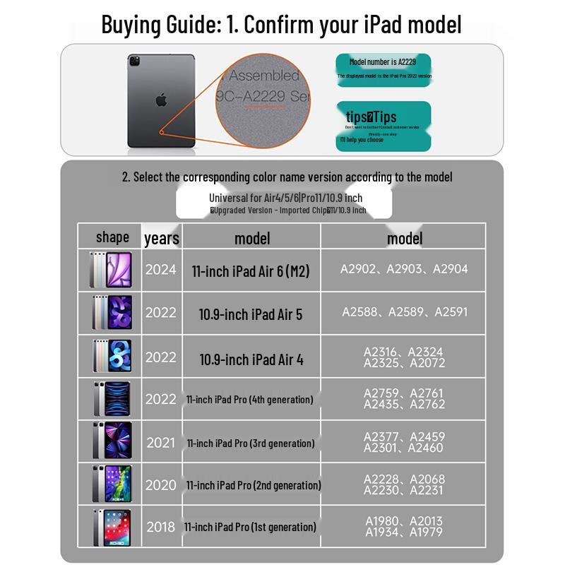 Soying Magic Keyboard Case for Apple iPad